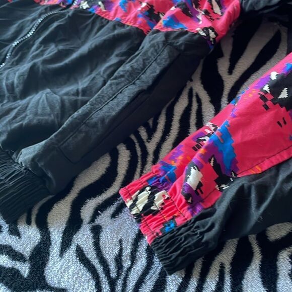 Dolfin international cool vtg 90s windbreaker jacket full zip pixel size medium - Picture 6 of 15